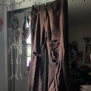 Brown Flair Jeans Size 6